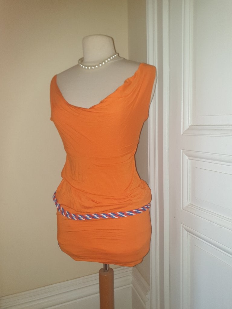 Supertrash Bavaria oranje WK jurkje + gratis hoedje, Maat 38/40 (M), Supertrash, Verzenden, Nieuw