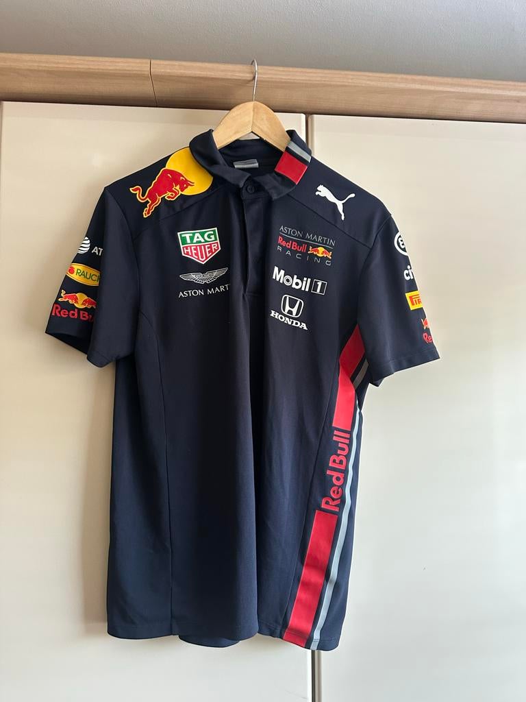 Red Bull Racing Poloshirt 2019 Maat M, Ophalen of Verzenden, Zo goed als nieuw, Maat 48/50 (M), Blauw