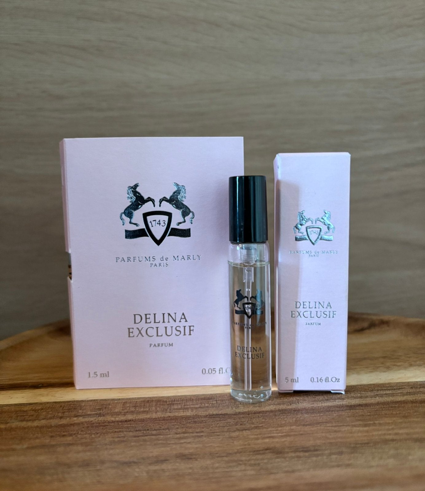 Parfums de Marly - Delina Exclusif 5ml + 1,5ml, Verzenden, Zo goed als nieuw