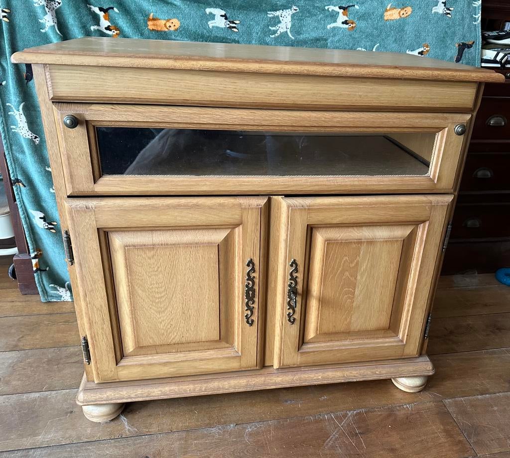 Houten TV kast - 83x87x47 cm, Ophalen, Gebruikt, 50 tot 100 cm, Minder dan 100 cm