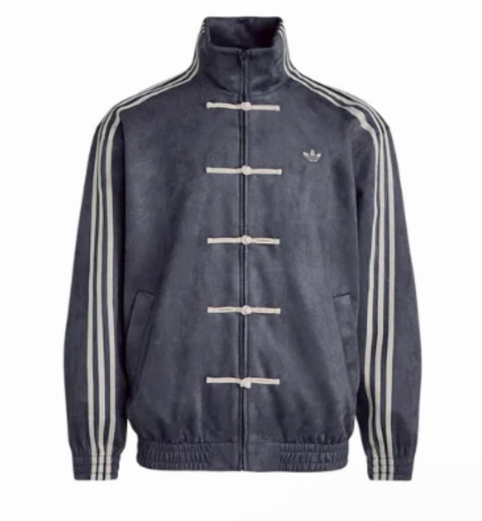 Adidas new year jacket tang jacket- Donkergrijs, Kleding | Heren, Jassen | Zomer, Nieuw, Maat 46 (S) of kleiner, Grijs, Ophalen of Verzenden