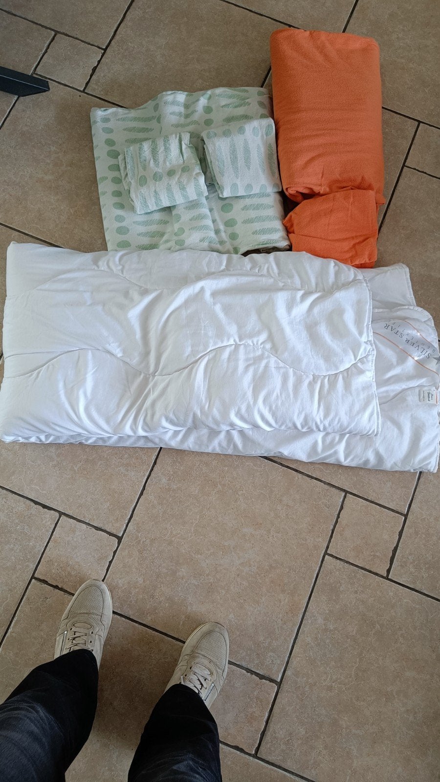 Dekbed 200x200 inclusief beddengoed, Huis en Inrichting, Slaapkamer | Beddengoed, Ophalen, Wit, Tweepersoons, Deken of Dekbed