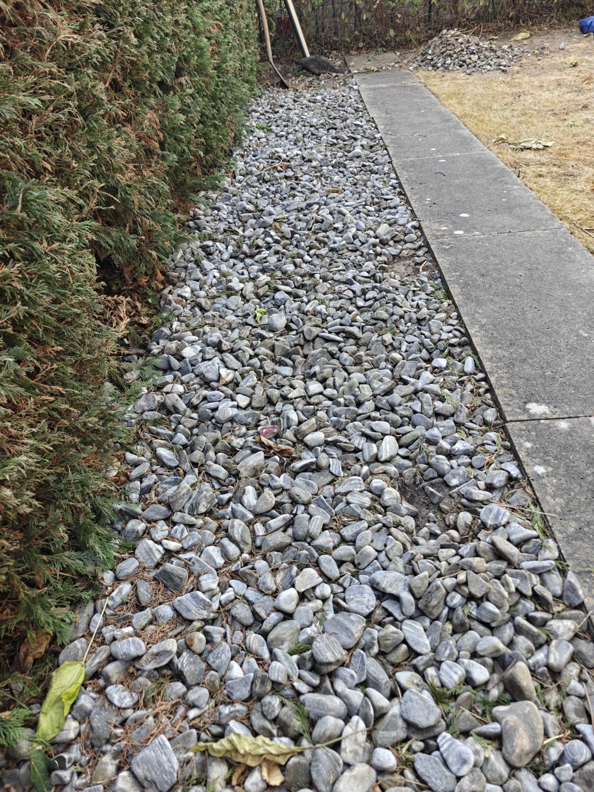 Decoratieve grijze keien voor tuin of landschapsarchitectuur, Ophalen, Overige materialen, Gebruikt, Kei