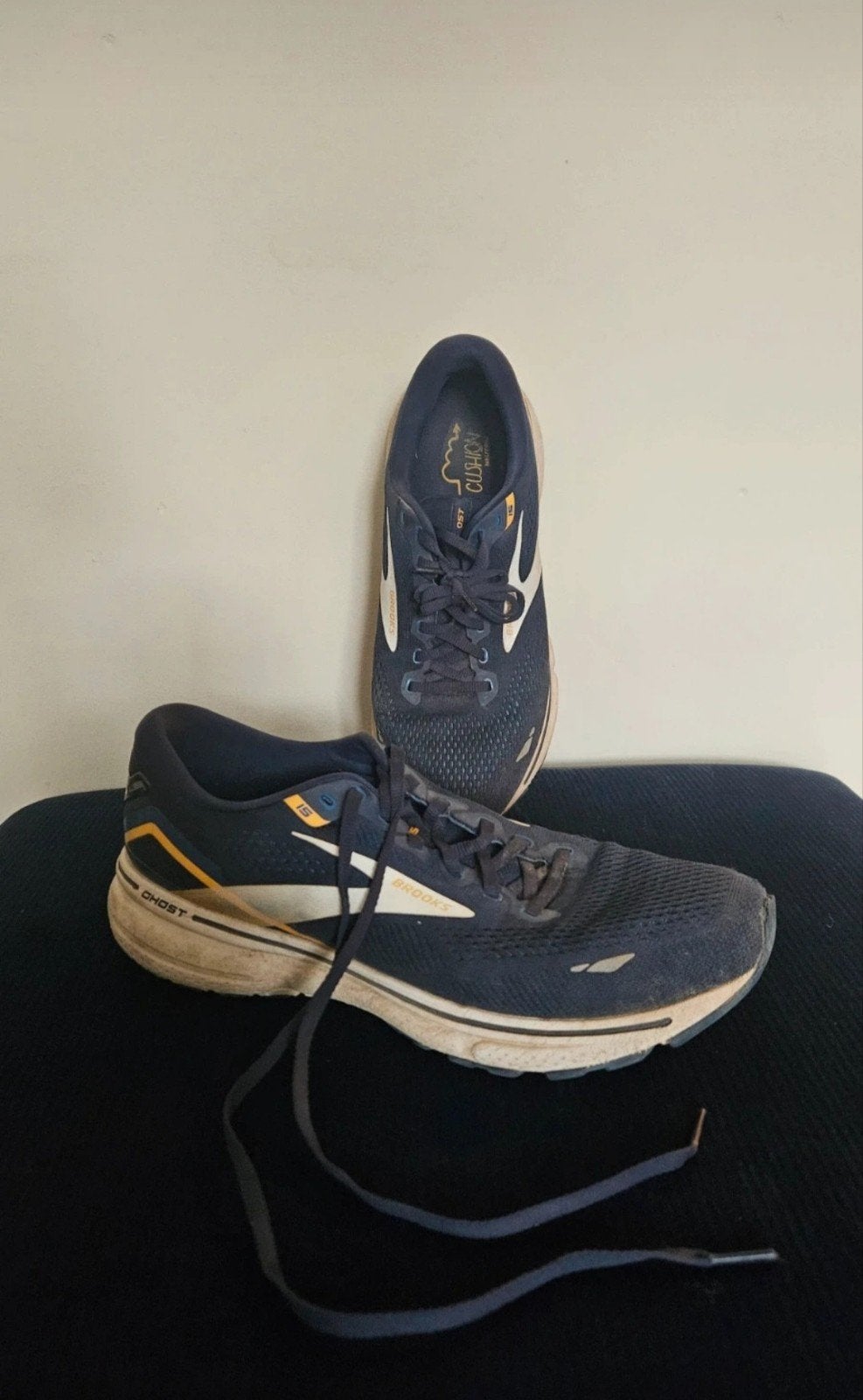 Brooks Ghost 14 Hardloopschoenen - Maat 45, Kleding | Heren, Blauw, Sneakers of Gympen, Gedragen, Brooks