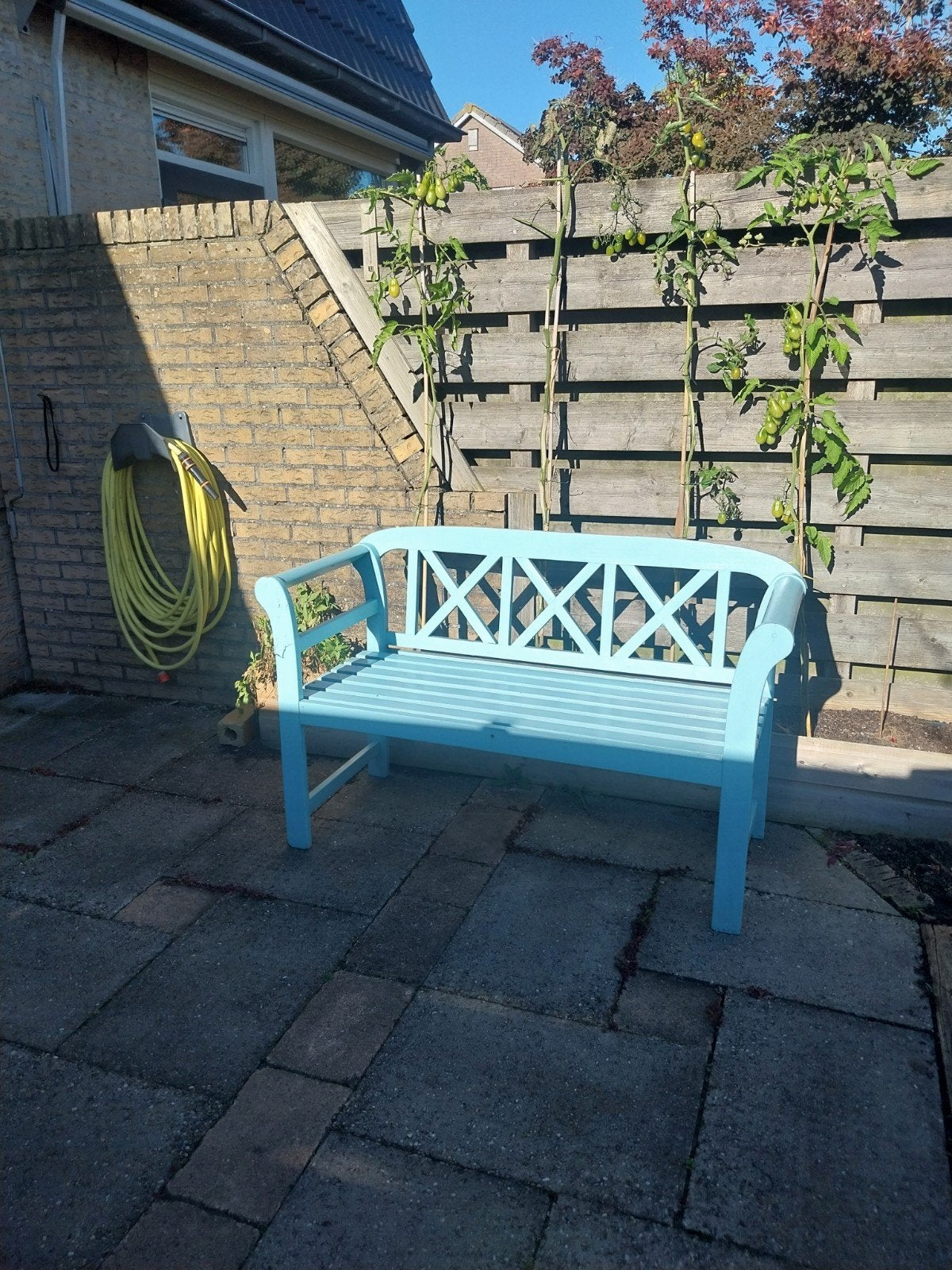 Gratis Tuinbankje, Ophalen, Gebruikt, 2 zitplaatsen