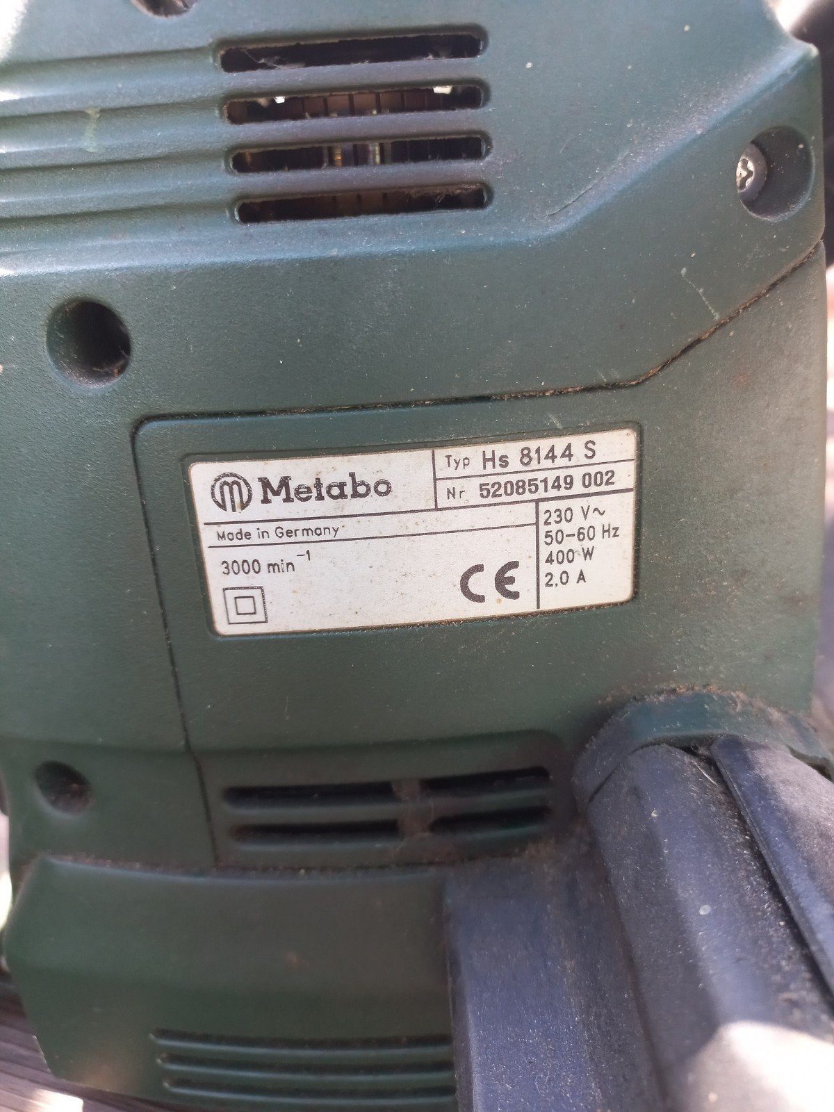 Metabo Heggenschaar HS 8144 S - Elektrisch, Ophalen of Verzenden, Gebruikt, Elektrisch, Metabo