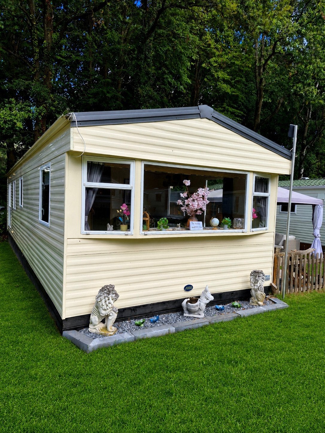 te koop abi arizona 12x370, Caravans en Kamperen, Stacaravans, Tot en met 6