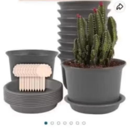 NIEUW! Ulikey plantenpotjes taupe 10 stuks €4,99, Kunststof, Rond, Nieuw, Ophalen of Verzenden