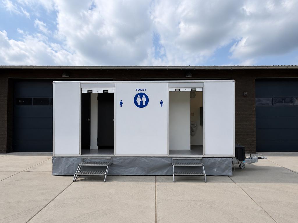 3x Luxe Toiletwagen te Koop: 3 Dames, 1 Heren, 3 Urinoirs, Ophalen, Zo goed als nieuw