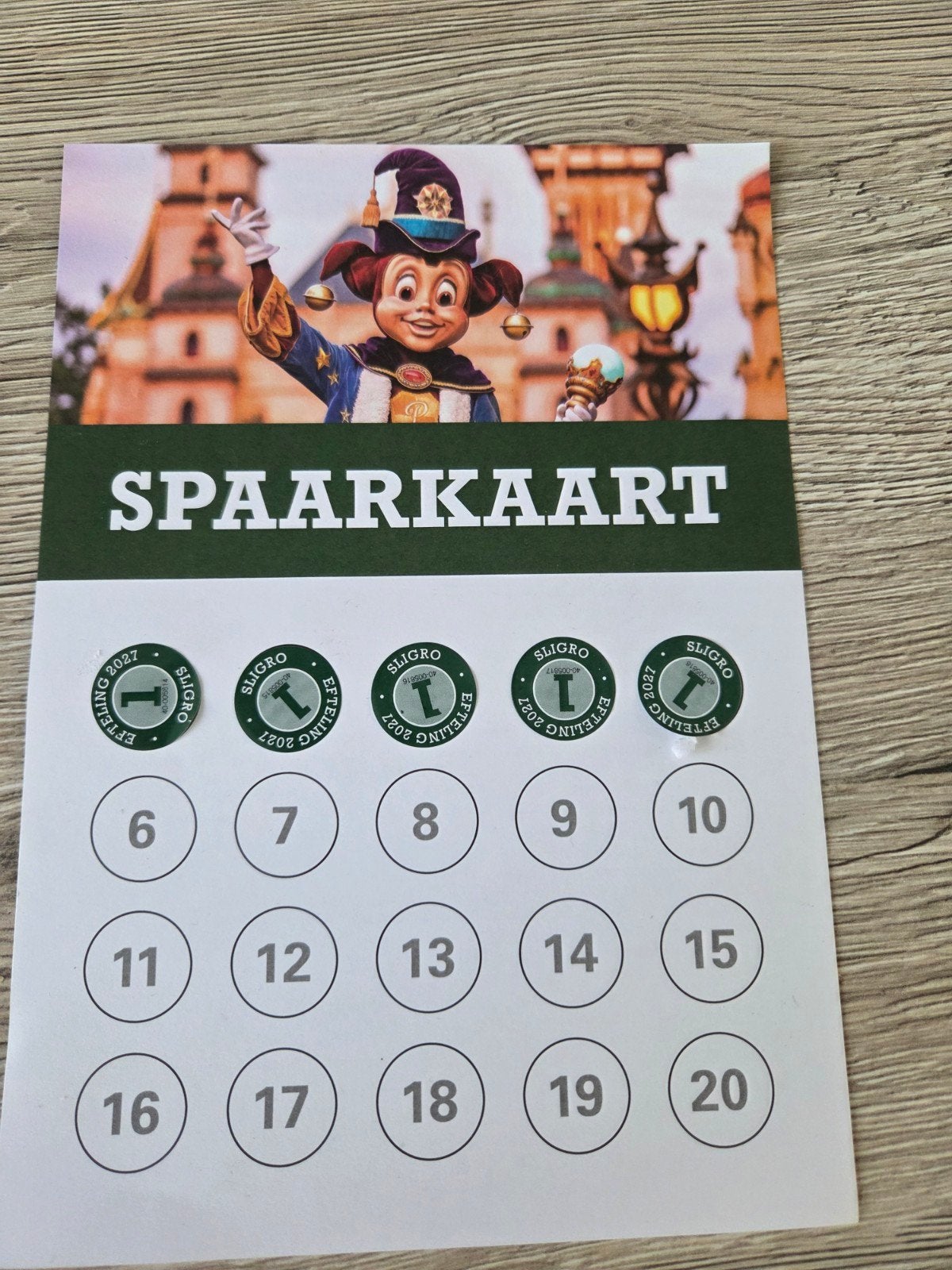 sligro efteling zegels, Tickets en Kaartjes, Kortingen en Cadeaubonnen, Twee personen, Kortingsbon, Pretpark