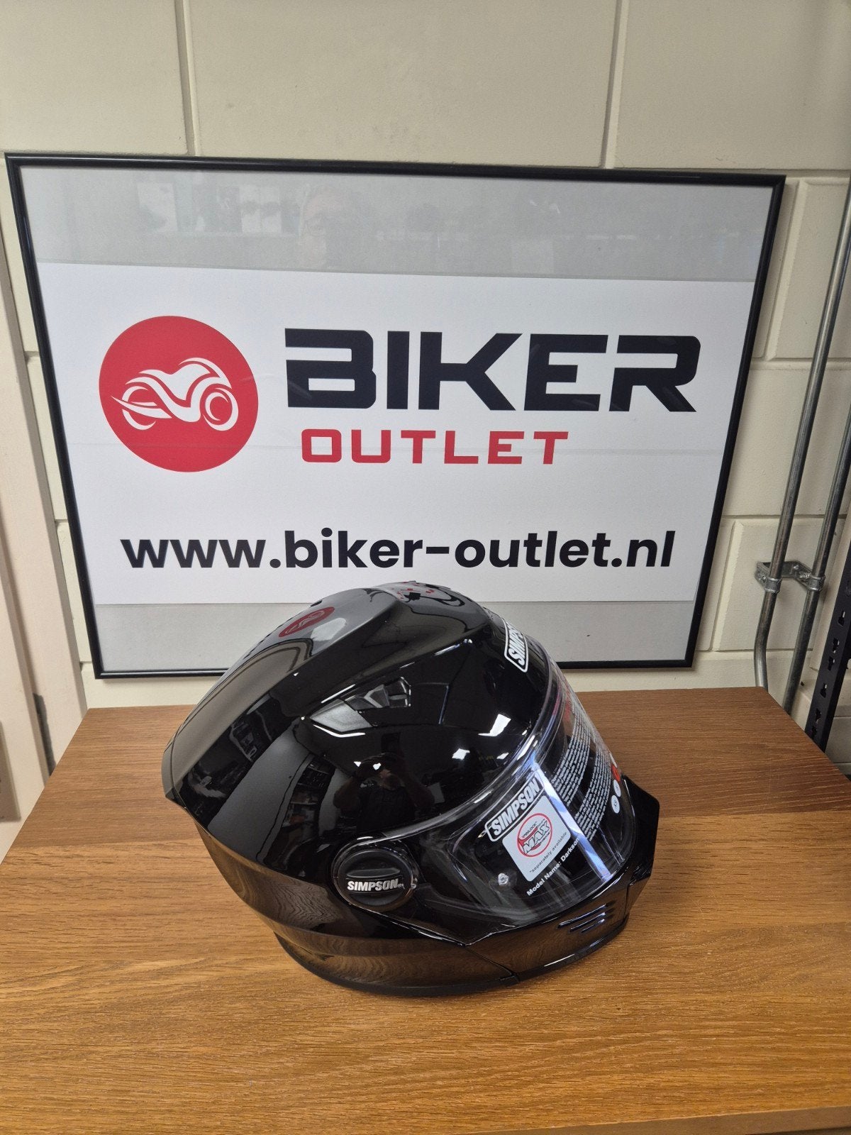 simpson darksome zwart, maat M, systeemhelm, Motoren, M, Systeemhelm, Dames, Ophalen of Verzenden