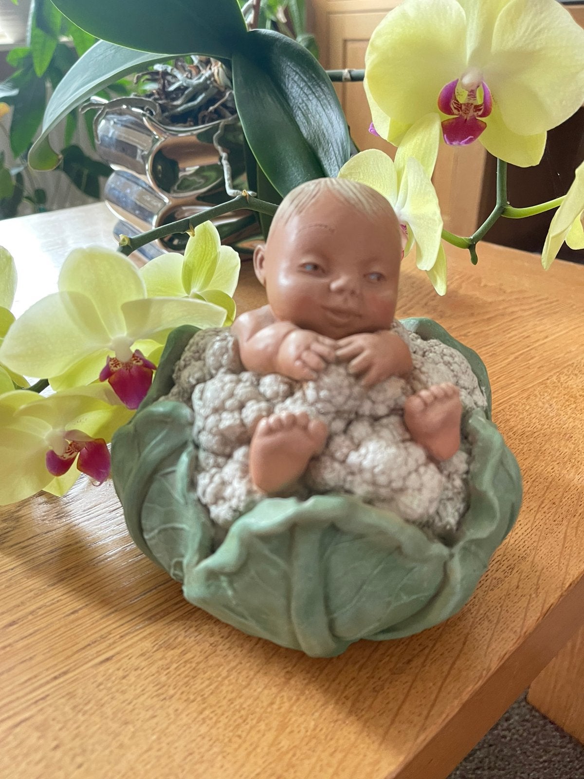 Baby in bloemkool ( geen massaproductie) zgan, Ophalen, Zo goed als nieuw, Overige typen