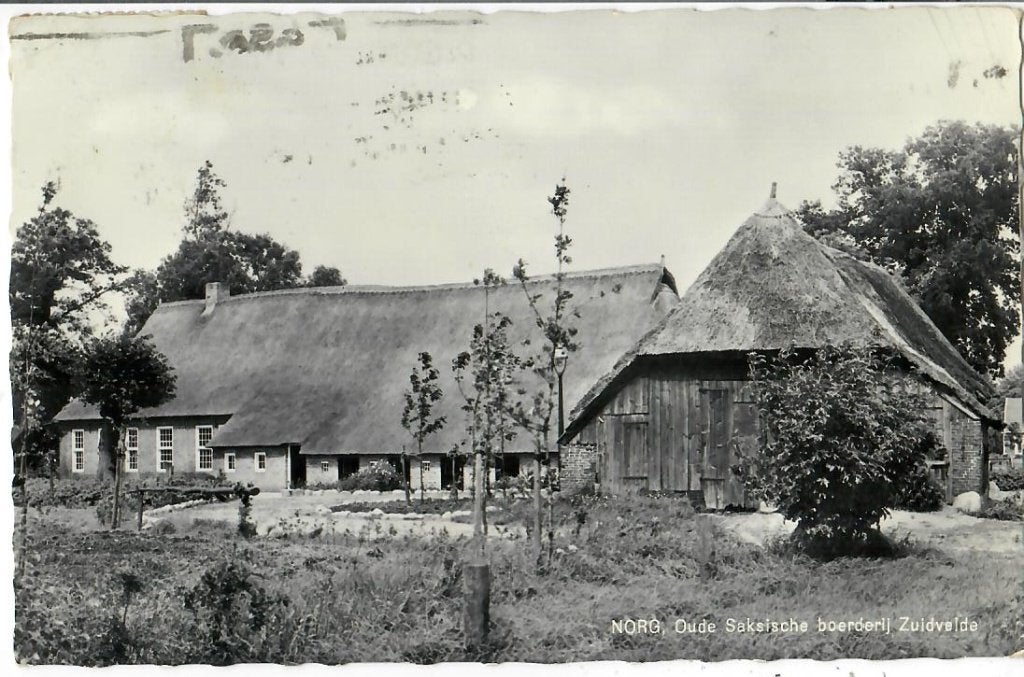 Norg - Oude Saksische boerderij Zuidvelde, Verzenden, 1960 tot 1980, Gelopen, Drenthe