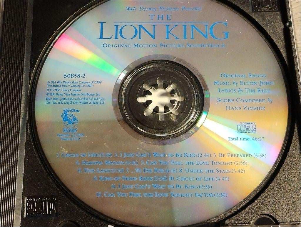 The Lion King - Original Motion Picture Soundtrack, Cd's en Dvd's, Cd's | Filmmuziek en Soundtracks, Ophalen of Verzenden, Zo goed als nieuw