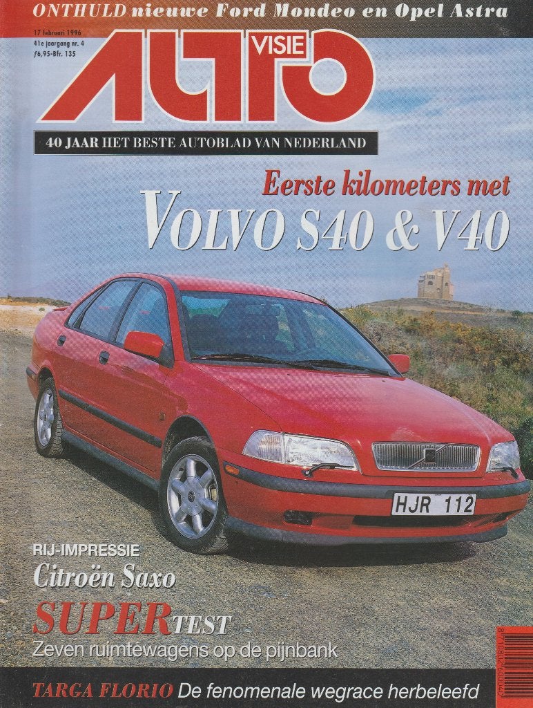 Volvo S40 en V40 in Autovisie 1996, Gelezen, Volvo, Ophalen of Verzenden, Autovisie