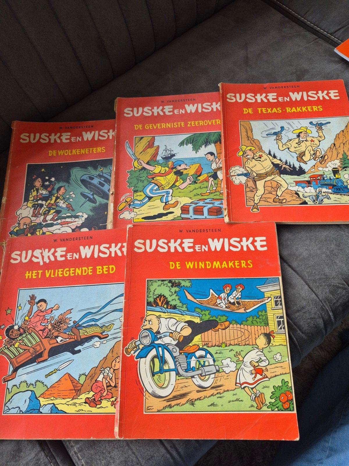 Suske en Wiske - Oude Rode Reeks (5 stripboeken), Ophalen of Verzenden