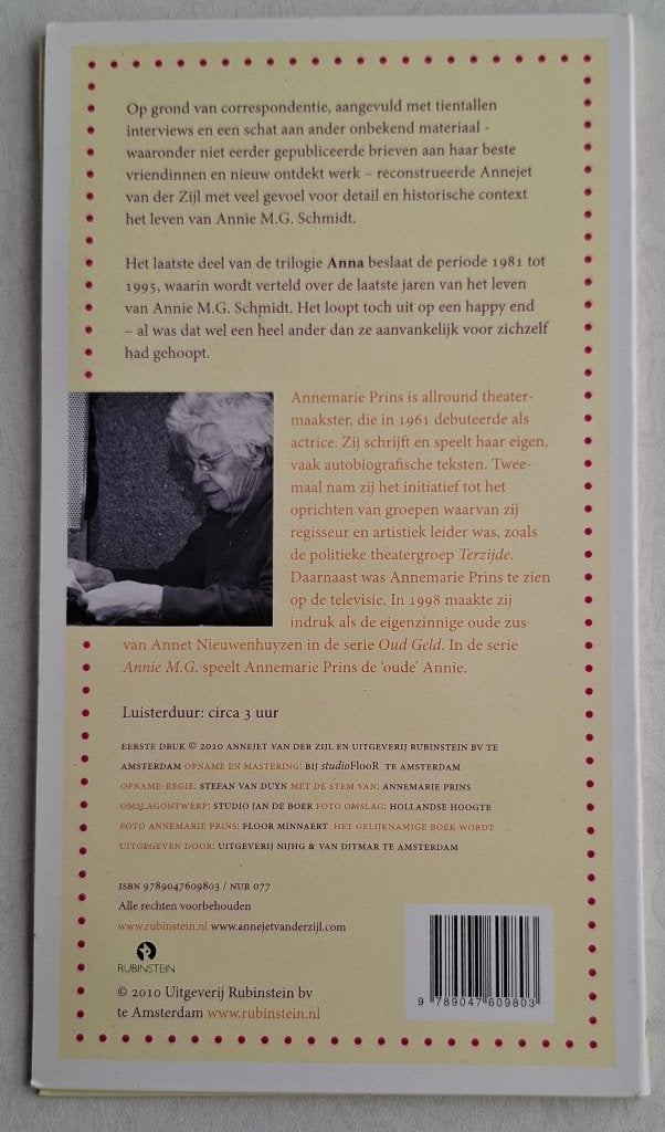 Anna Deel 3 - Annie (3 CD Luisterboek) - Krasvrij, Boeken, Luisterboeken, Cd, Volwassene, Ophalen of Verzenden, Annejet van der Zijl