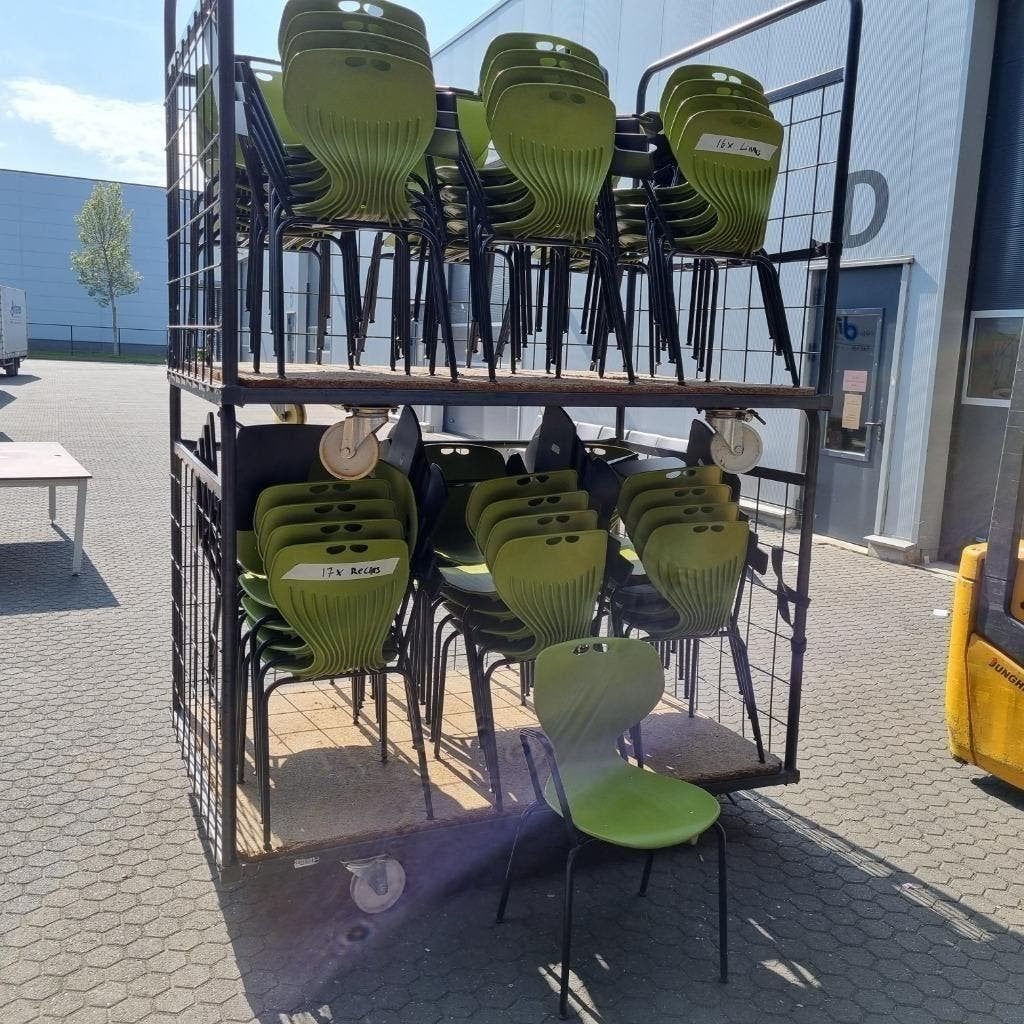 20 STUKS AHREND 450 CONFERENTIESTOEL STUDIESTOEL MET BLAD, Huis en Inrichting, Stoelen, Ophalen, Gebruikt, Kunststof, Vijf, Zes of meer stoelen