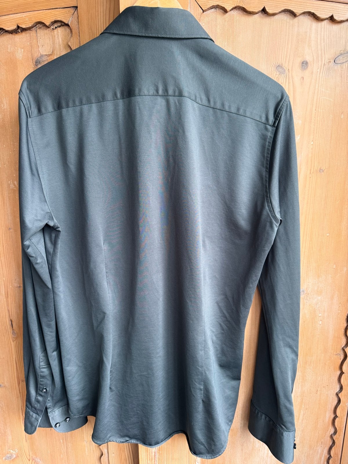 Gentiluomo Silverline Supreme Jersey overhemd, maat 39, Ophalen of Verzenden, Zo goed als nieuw, Groen, Halswijdte 39/40 (M)