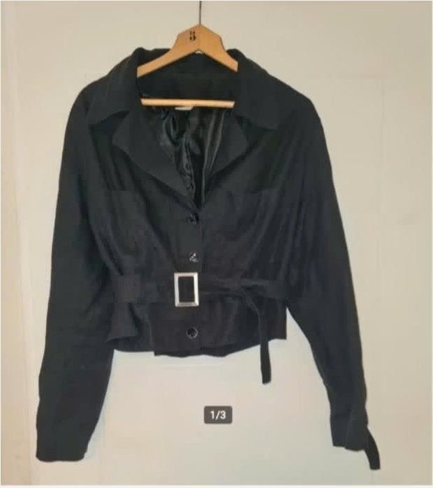 Atelier Rare Toggery jasje linnen zwart maat L nieuwstaat, Maat 38/40 (M), Zwart, Ophalen of Verzenden, Zo goed als nieuw