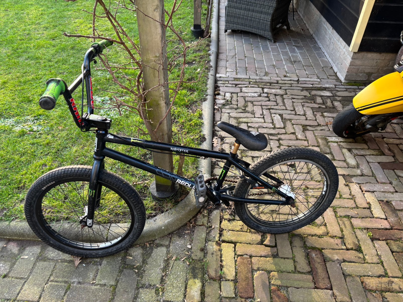 Supper stoere race bmx te koop, Ophalen, Staal, Velgrem, V-brakes