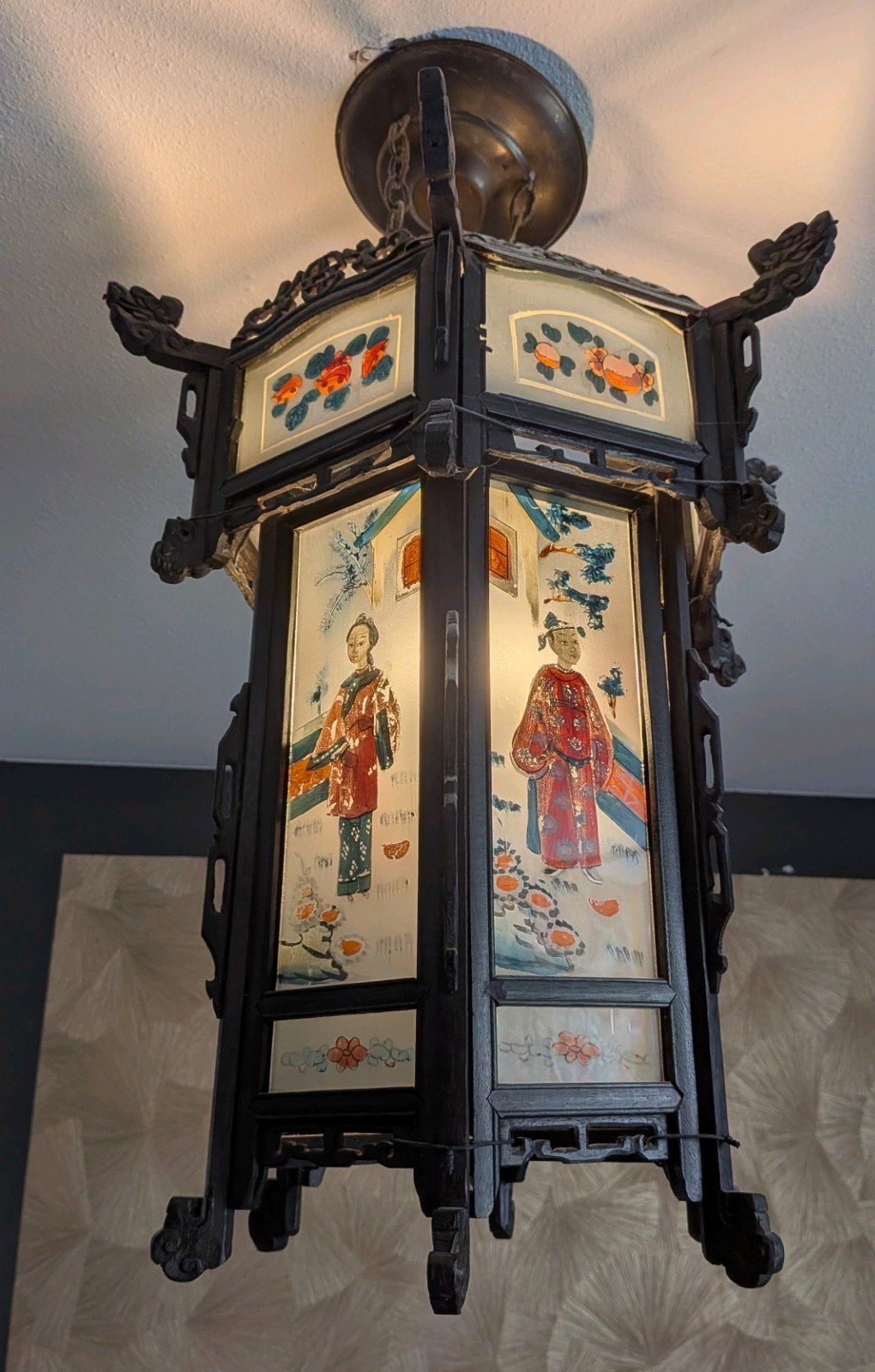 Antieke Chinese Hanglamp, Ophalen