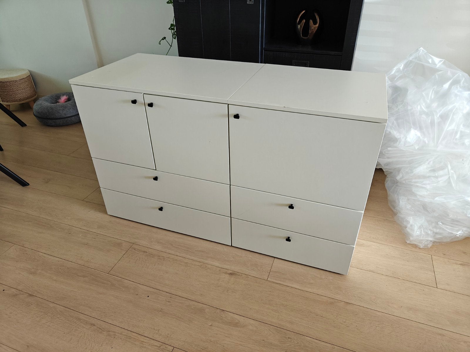 IKEA Platsa / Fonnes ladekast dressoir- wit, Ophalen, Gebruikt, Met lade(s), Modern