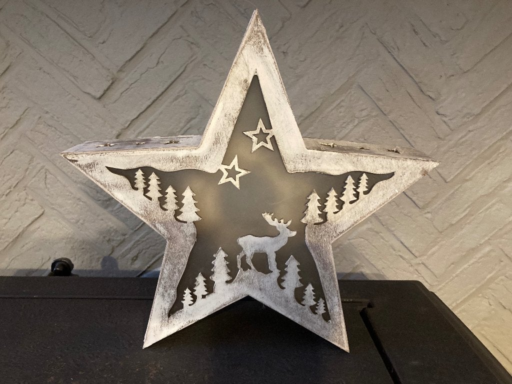 Kerstster met verlichting, Diversen, Kerst, Ophalen of Verzenden, Zo goed als nieuw