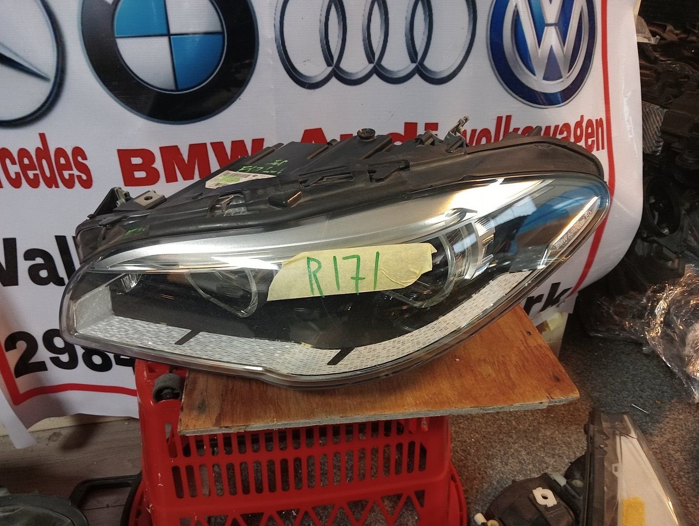 BMW 5er F10 F11 LCI adaptieve LED Scheinwerfer Koplamp links, Gebruikt, -, -, Ophalen of Verzenden