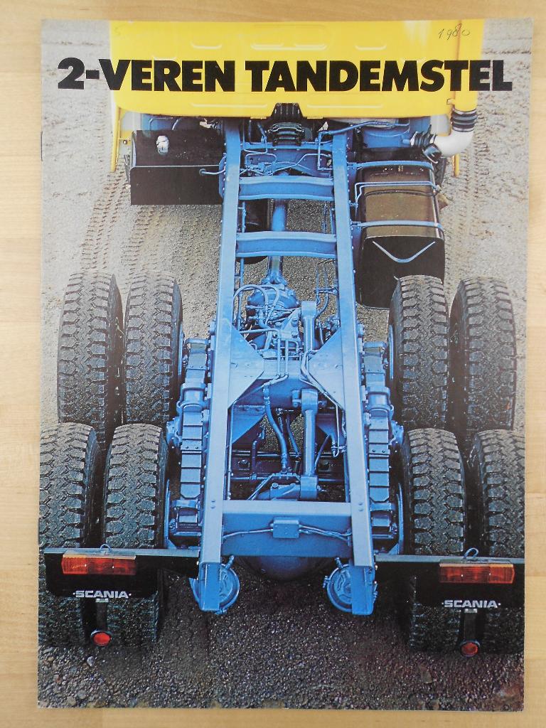 Scania 6x4 Tandemstel Brochure 1975 – LT 145 LT 111 Torpedo, Ophalen of Verzenden, Zo goed als nieuw, Overige merken, Scania