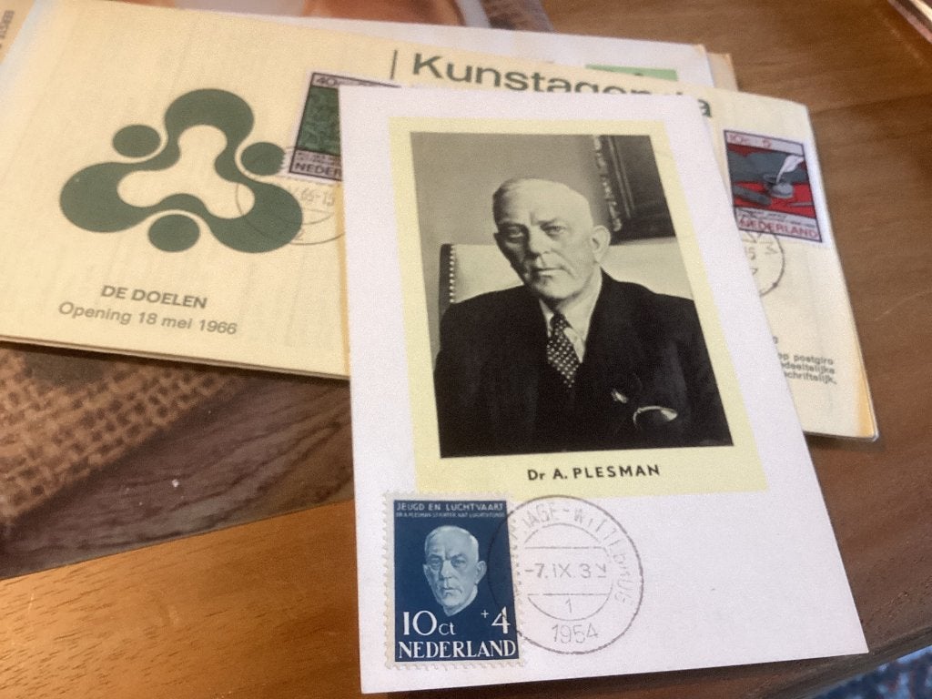 No3508 E18 Kaart Dr. A. Plesman Nederland jaargangen fdc 196, Verzenden, Onbeschreven, Nederland