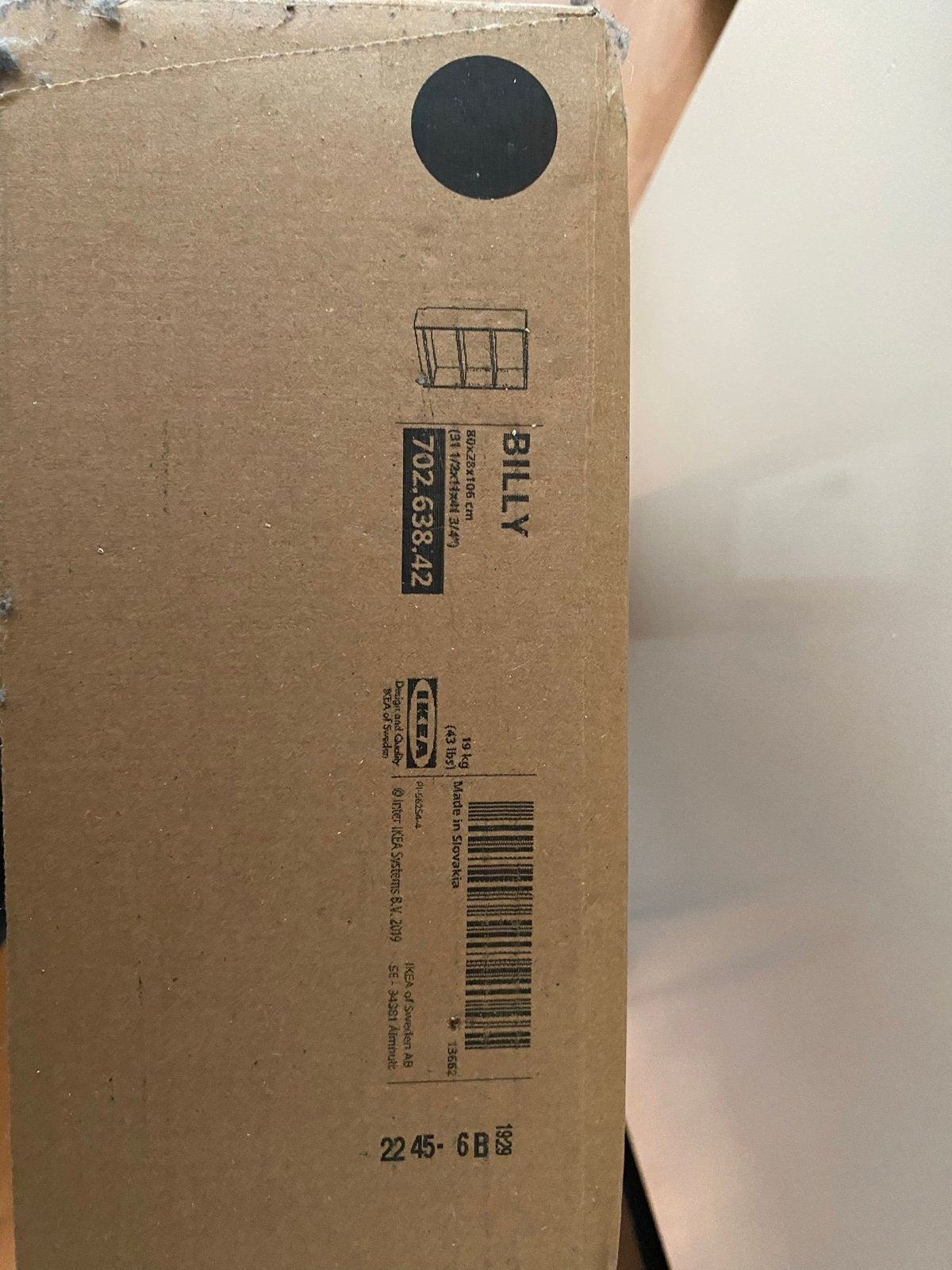IKEA Billy Boekenkast Zwart 80x28x106 cm, Huis en Inrichting, Ophalen, Met plank(en), 100 tot 150 cm, Nieuw