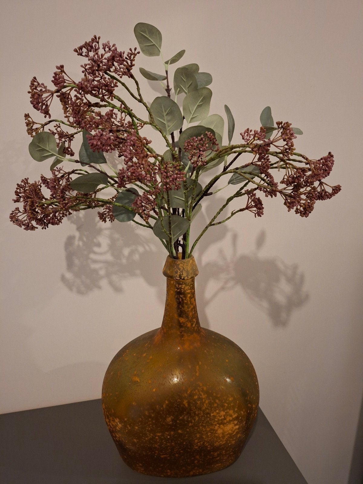 Decoratieve vaas met kunstbloemen, Ophalen, Gebruikt, Meerkleurig, Inclusief decoratie