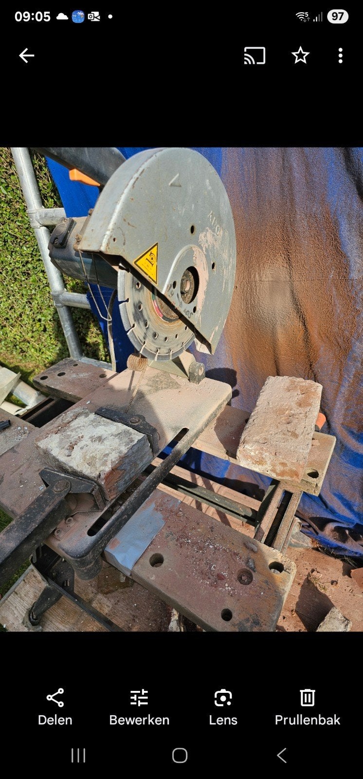 Steenzaagmachine kan ook als metaalzaagmachine gebruikt AEG., Doe-het-zelf en Verbouw, Gereedschap | Zaagmachines, Ophalen of Verzenden