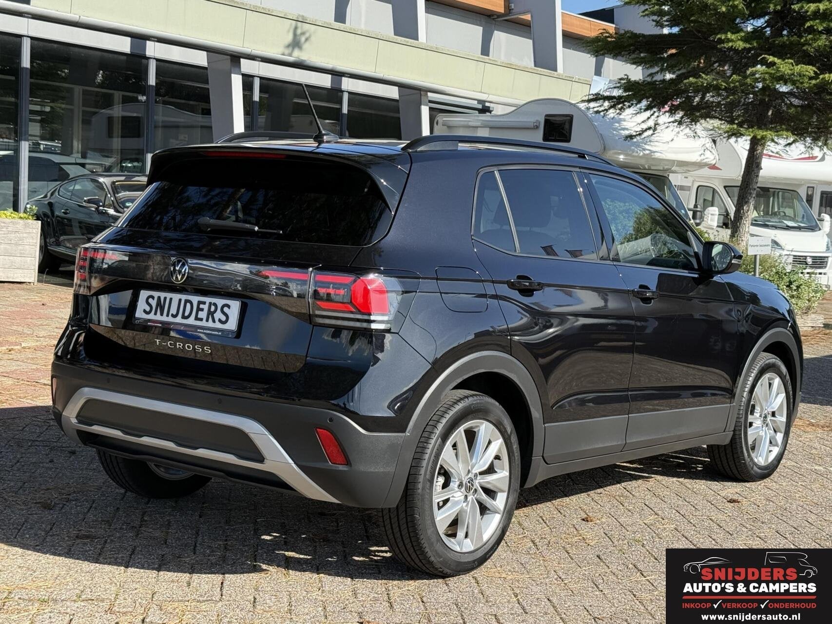 Volkswagen T-Cross 1.0 TCR Life Edition automaat, Auto's, Gebruikt, Zwart, Zwart, Bedrijf