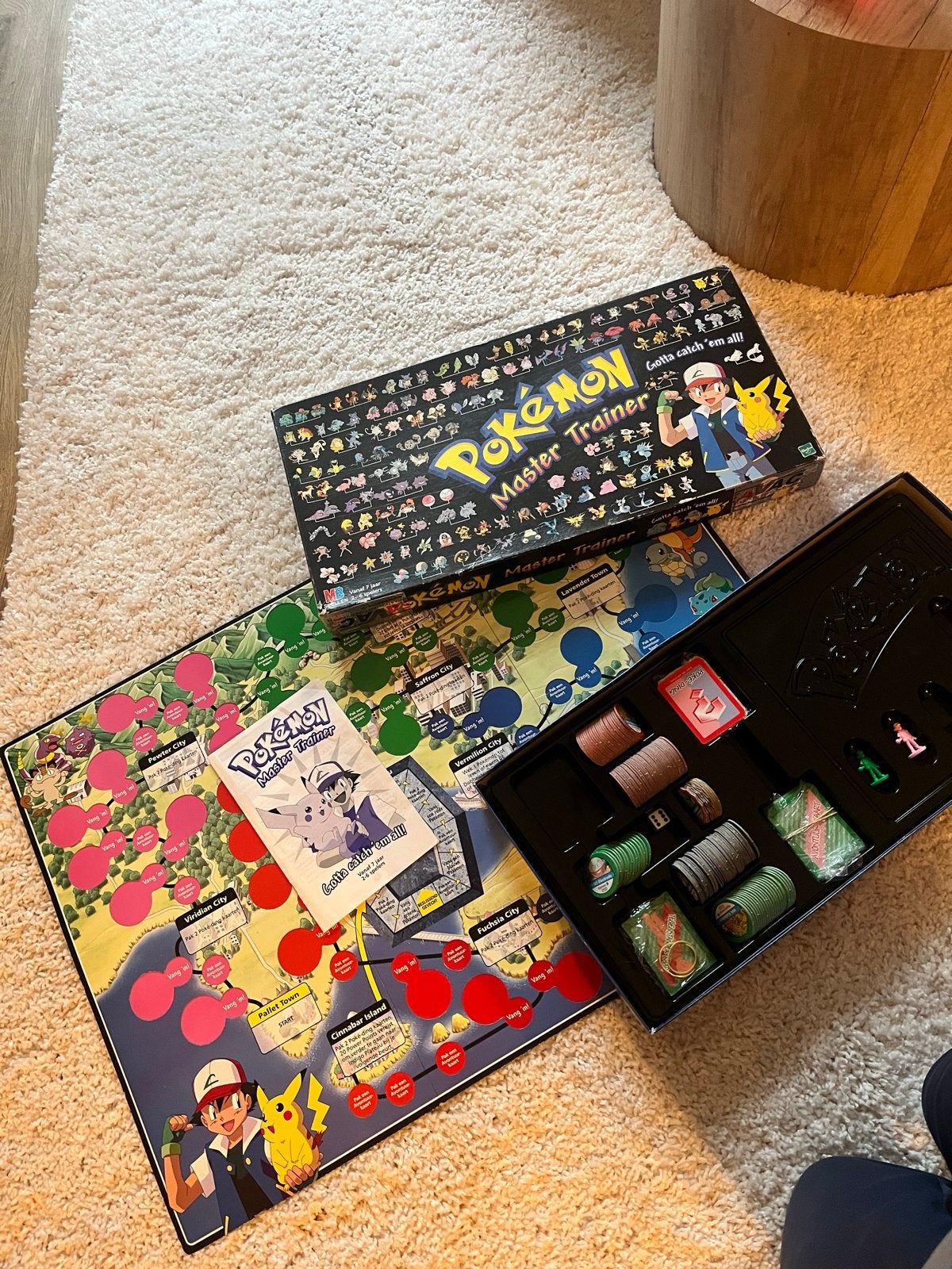 Vintage 2000’s Pokémon Master Trainer Bordspel, Vijf spelers of meer, Ophalen of Verzenden, Gebruikt