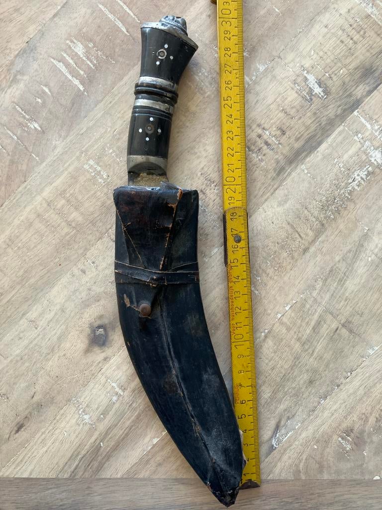 Vintage Kukri Mes met Schede - Nepal/India, Ophalen of Verzenden