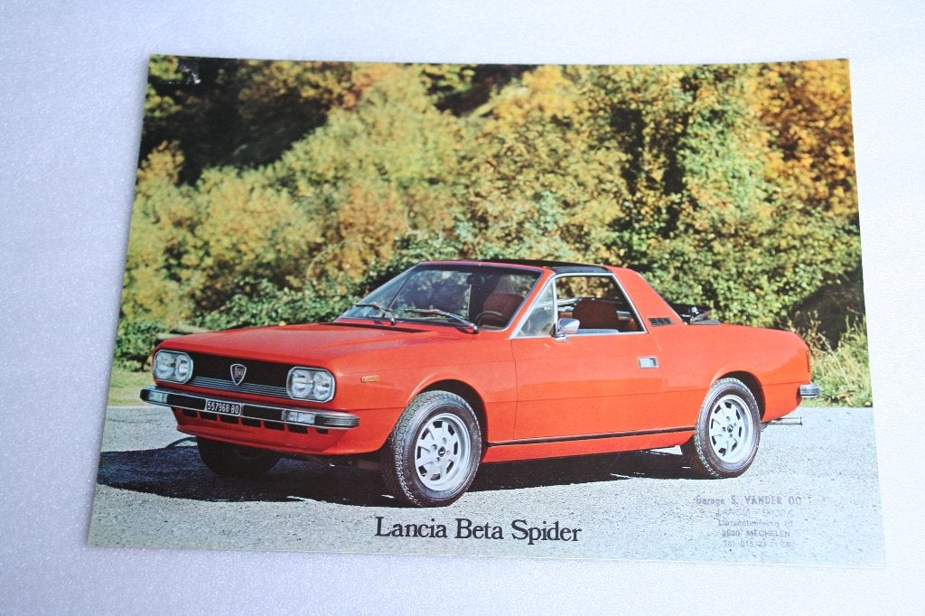 Folder Lancia Beta Spider (1973) (41), Boeken, Ophalen of Verzenden, Nieuw, Overige merken