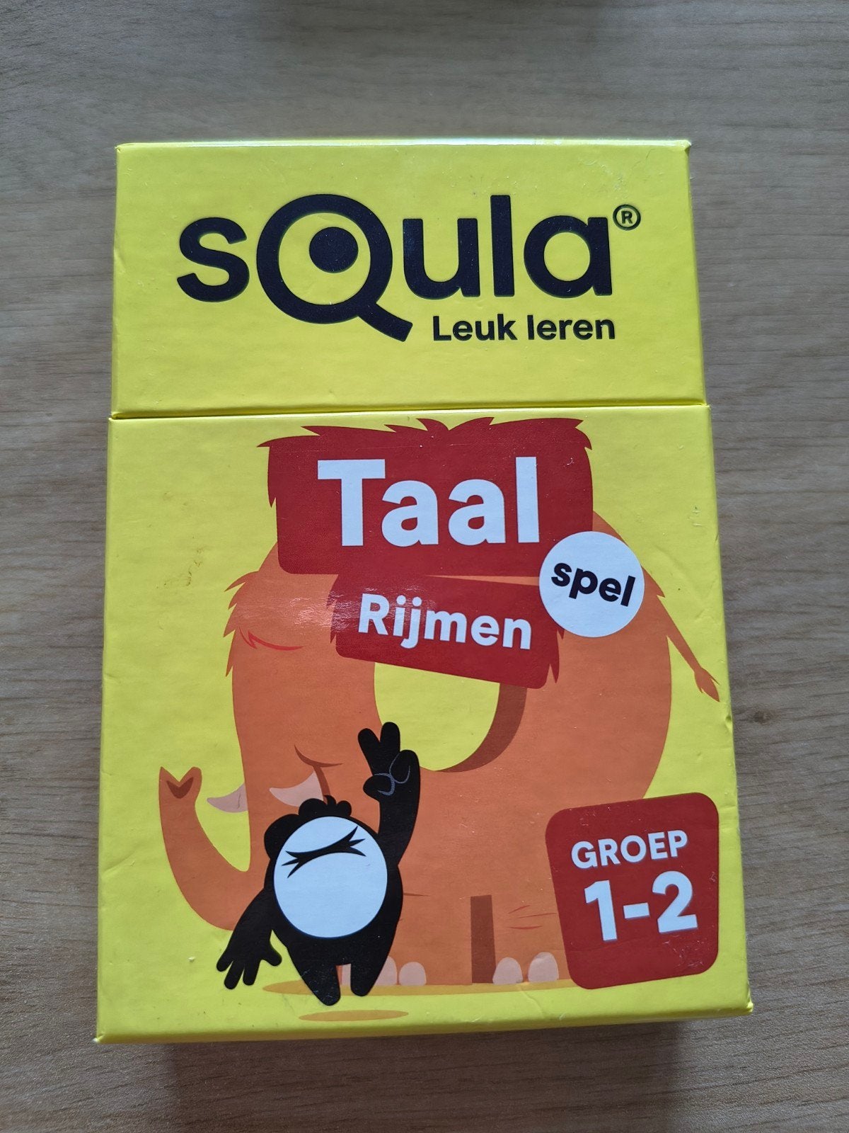 Squla Leuk Leren Taal Rijmen Spel Groep 1-2, Ophalen of Verzenden, Gebruikt, Taal en Lezen