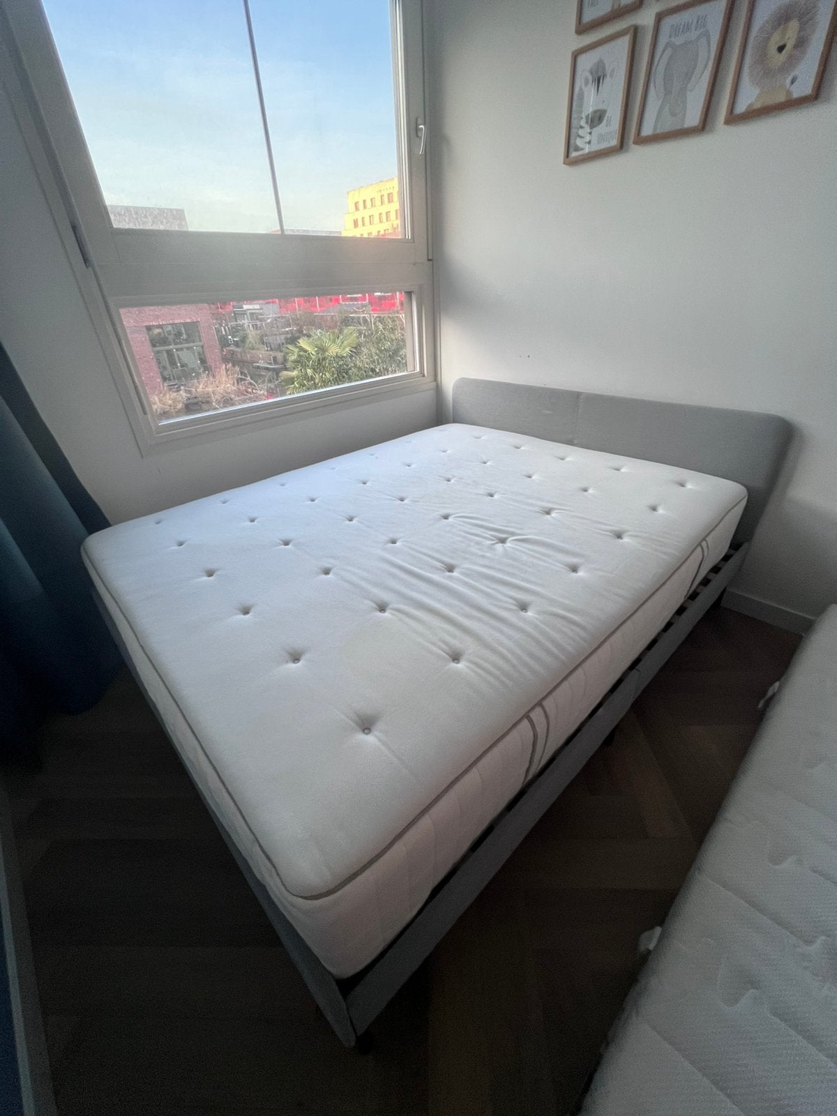 IKEA 2-persoonsbed 160x200 inclusief HÖKKÅSEN matras, Ophalen, Tweepersoons, Zo goed als nieuw, 200 cm