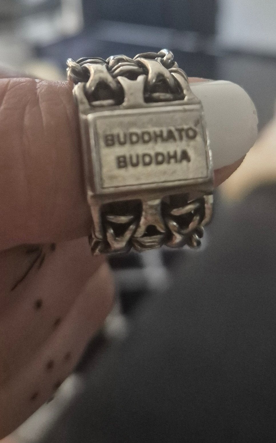 Buddha to Buddha ring maat 19, 19 tot 20, Ophalen of Verzenden, Zo goed als nieuw, Dame of Heer