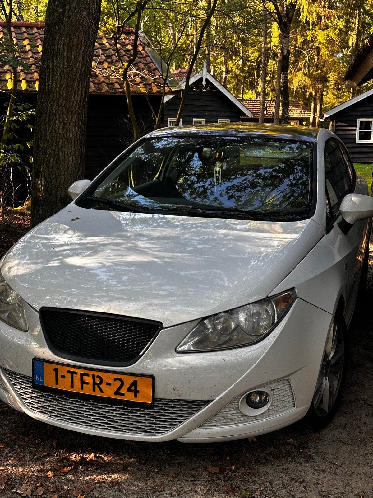 Seat Ibiza 1.2 44KW 3DRS 2011 Wit, Auto's, Voorwielaandrijving, Stof, 31 €/maand, 1198 cc