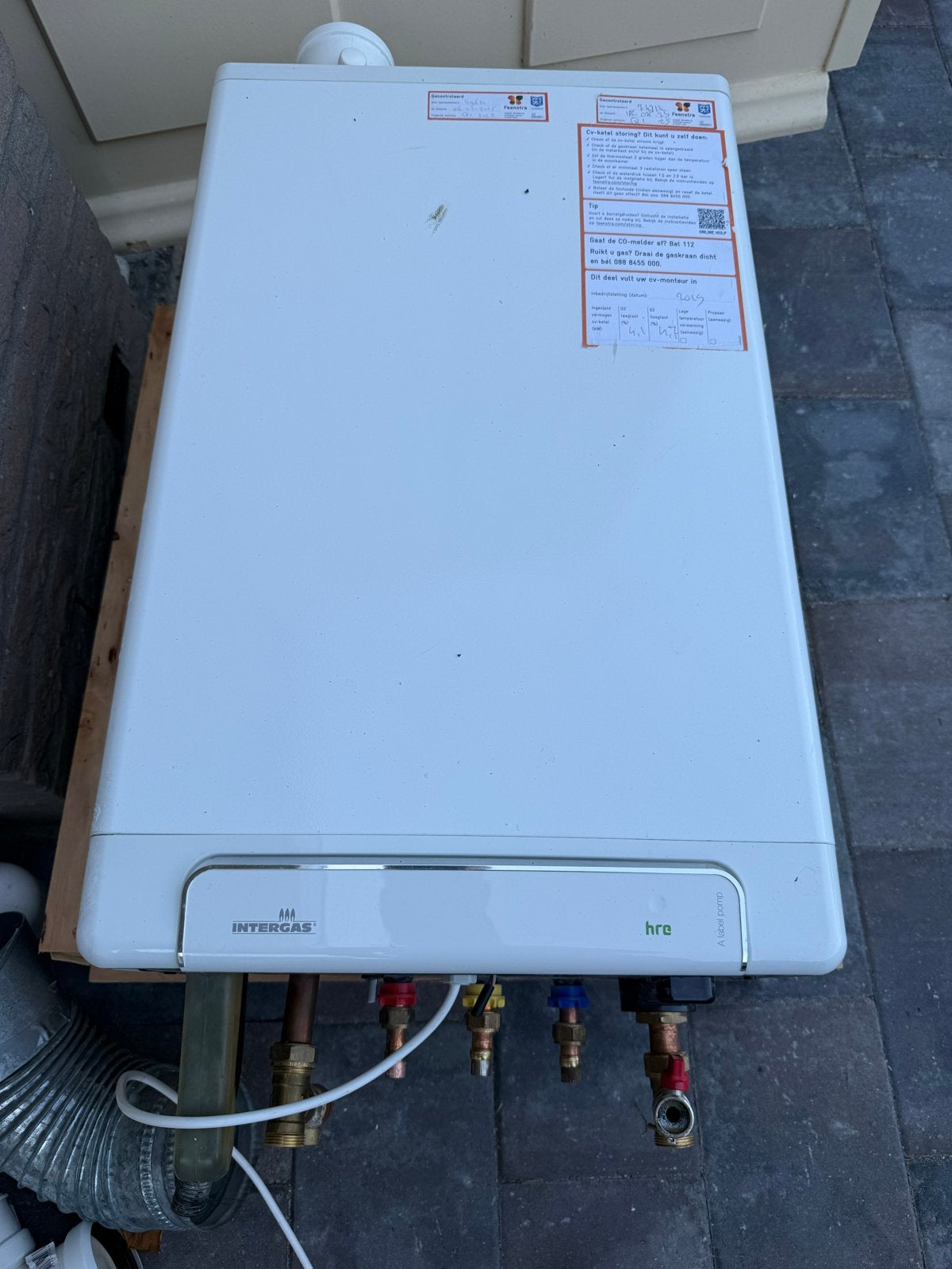 Intergas Kombi Kompakt HRE 36/30 CV-ketel 2019, Gebruikt, Aardgas, Geiser, Ophalen of Verzenden