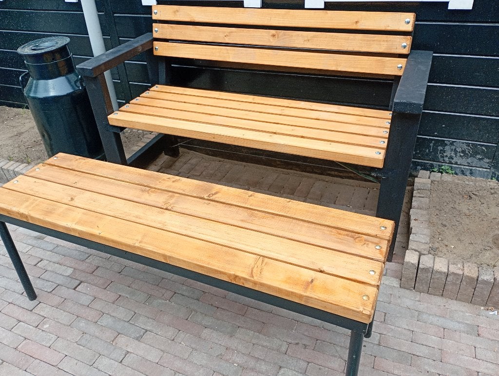 Tuinset, 3 zitplaatsen, Nieuw, Ophalen of Verzenden, Hout