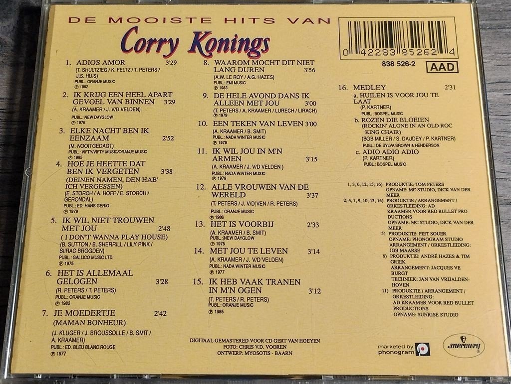 Corry Konings - De Mooiste Hits Van, Ophalen of Verzenden, Zo goed als nieuw, Levenslied of Smartlap