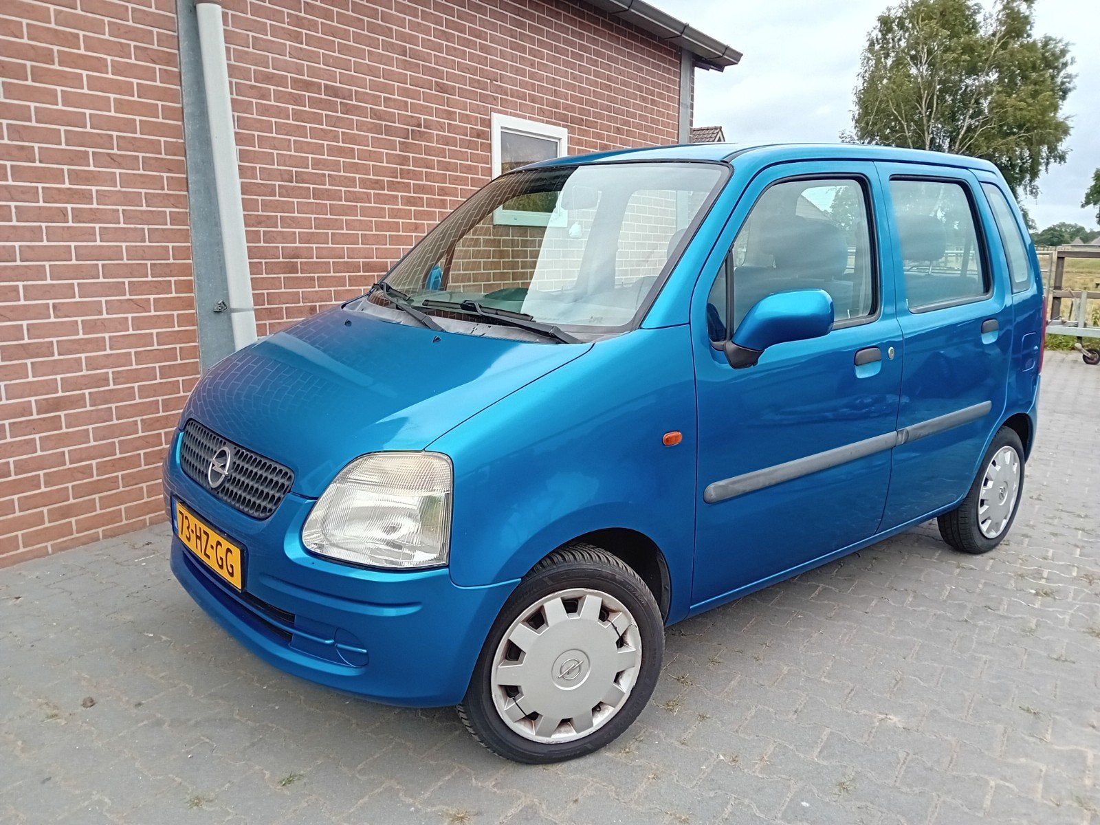 Opel Agila 1.2 I 16V 2002 Blauw, Voorwielaandrijving, 15 km/l, 74 pk, 31 €/maand