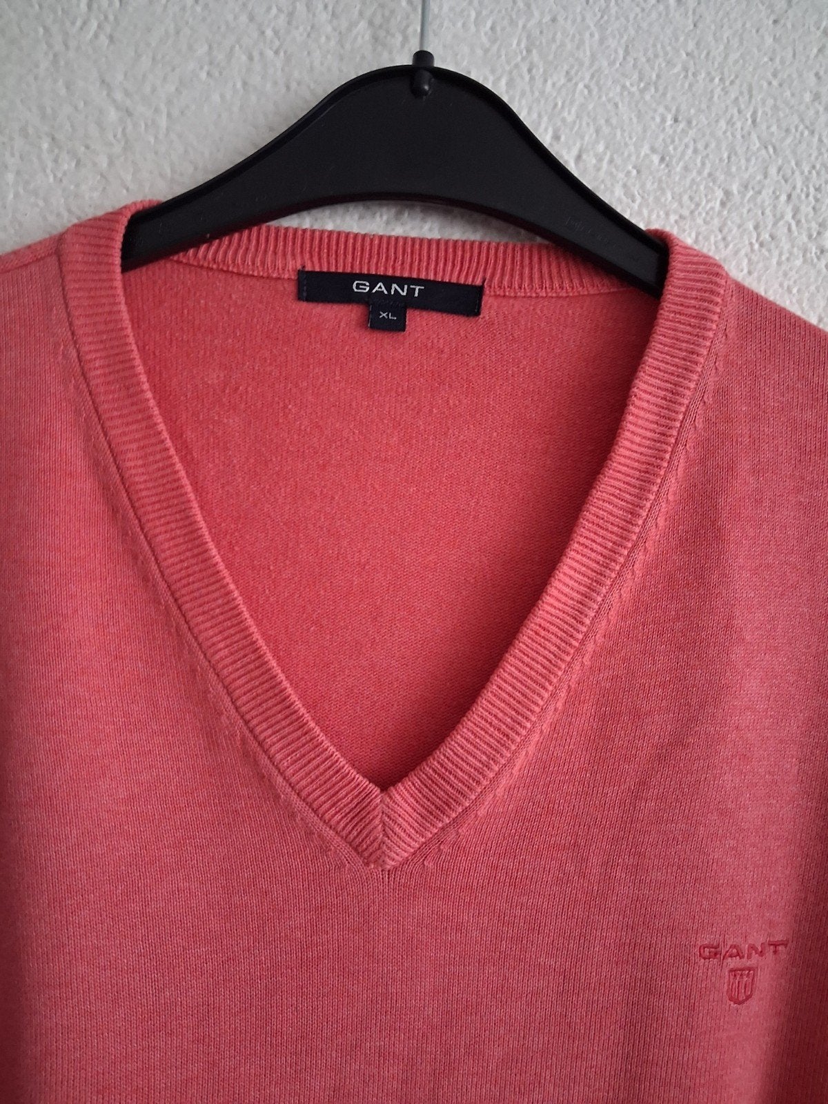 GANT V-hals trui, koraalrood, maat XL, Overige kleuren, GANT, Maat 56/58 (XL), Ophalen of Verzenden