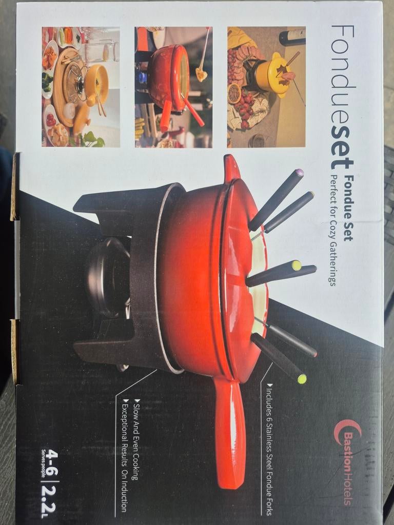 Nieuwe Fondueset - Ongeopend Kerstcadeau, Ophalen of Verzenden, Nieuw, Inductie, Fondueset