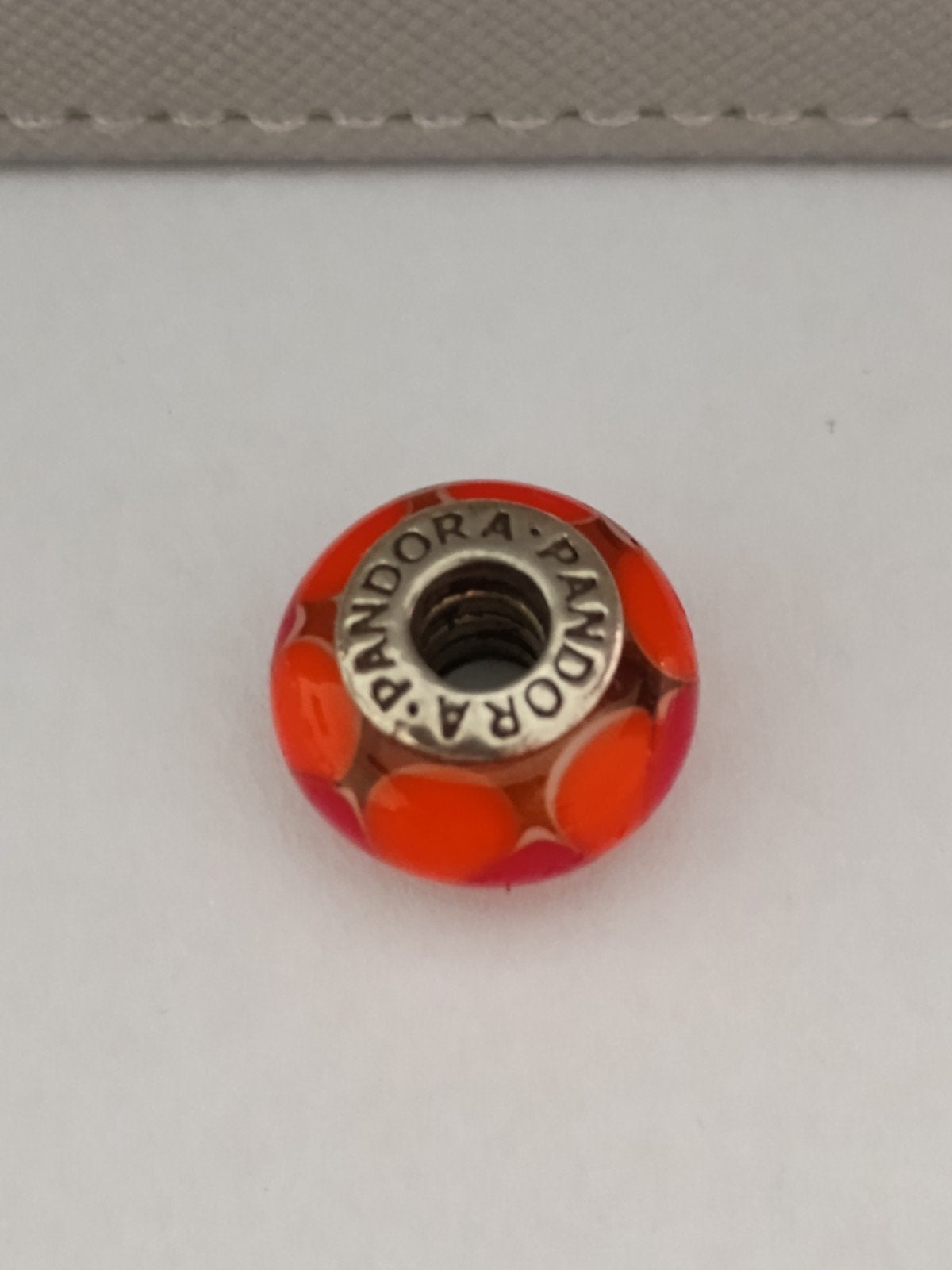 Pandora Murano bedel, Sieraden, Tassen en Uiterlijk, Bedels, Verzenden, Gebruikt, Zilver, Pandora