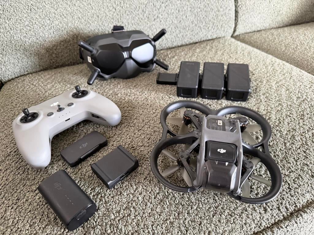 DJI Avata FPV Drone 3accus, 250 tot 900 gram, 5 tot 10 kilometer, Topkwaliteit, 15 tot 30 minuten